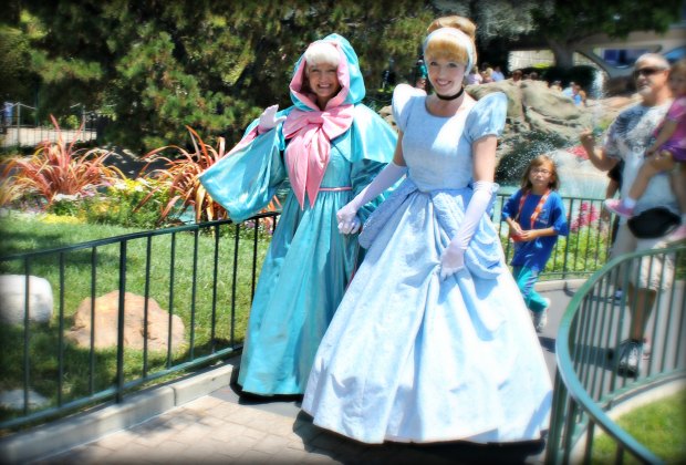 Cinderella and her Fairy Godmother at Disneyland Resort