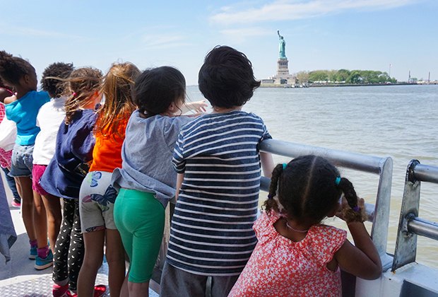 NYC boat ride with kids the Circle Line