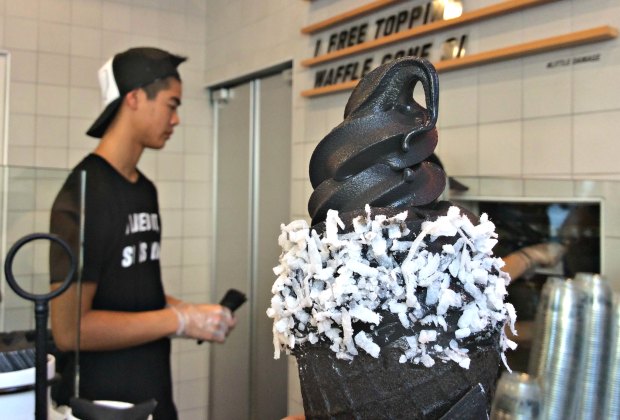 Little Damage in DTLA: Want Some Charcoal in Your Ice Cream?