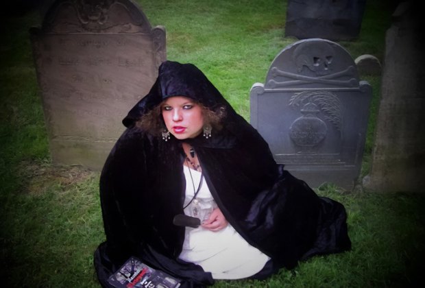 Image of woman in cloak - Ghost Tours in New England