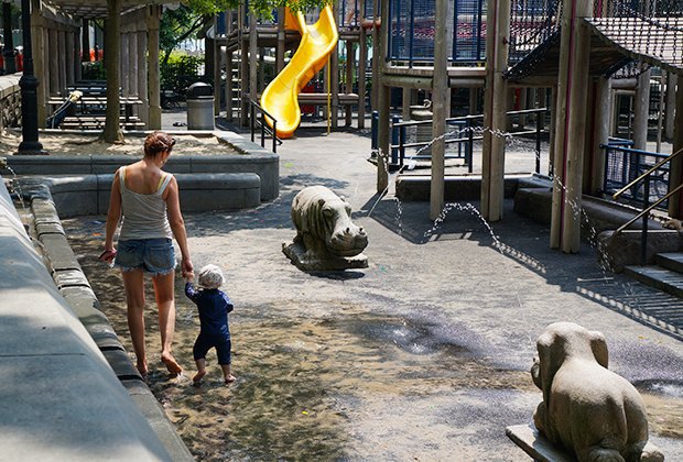 NYC Destination Playground: Nelson A. Rockefeller Park Has It All