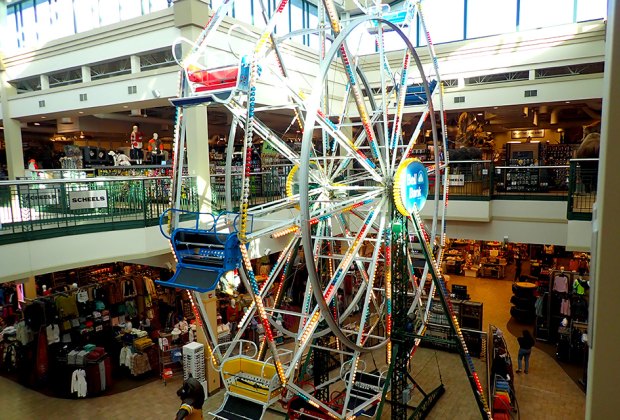 Indoor Ferris wheel in the SCHEELS store in Fargo, ND