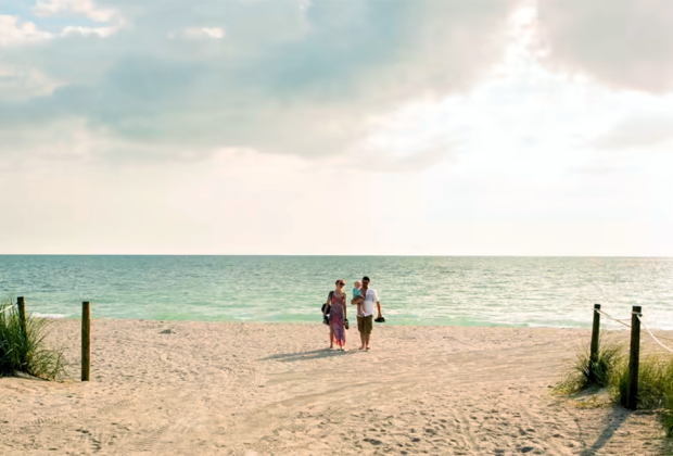 family on the beach at Captiva Island Florida best beaches destinations