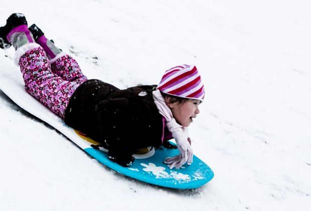 Chicago Winter Suburbs Sledding Hills Snowy Fun