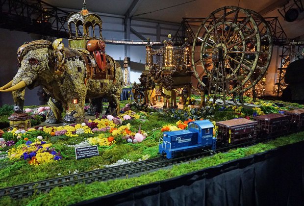 NYBG Holiday Train Show: Wonder Wheel