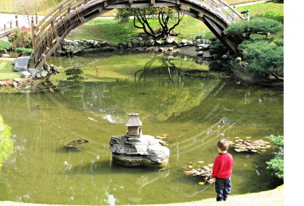 The Japanese Garden at the Huntington Museum can be explored for hours.