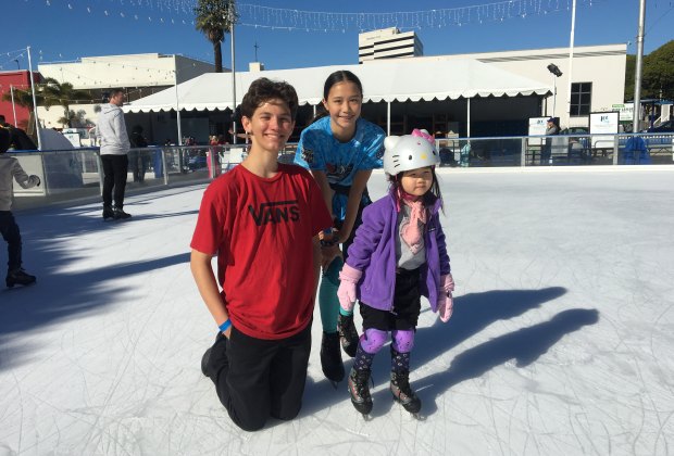 Best Outdoor ice skating rinks in Los Angeles: ICE at Santa Monica's Seasonal Ice Skating Rink