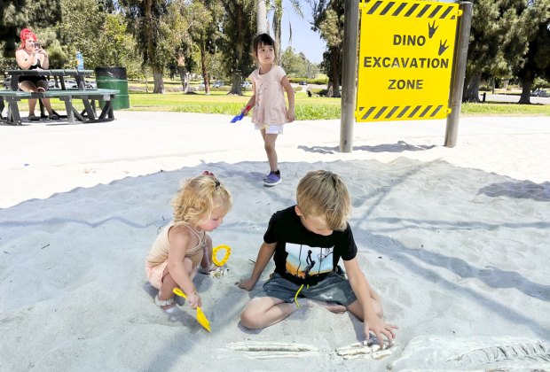 Recreation Park, Long Beach's Newest Playground: Dig for dino bones.