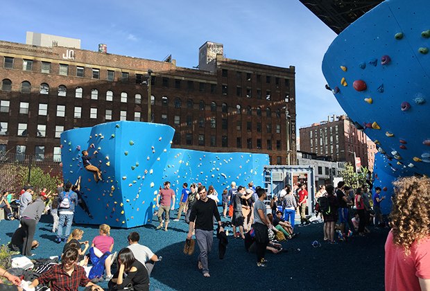 Go rock climbing at The Cliffs at Dumbo