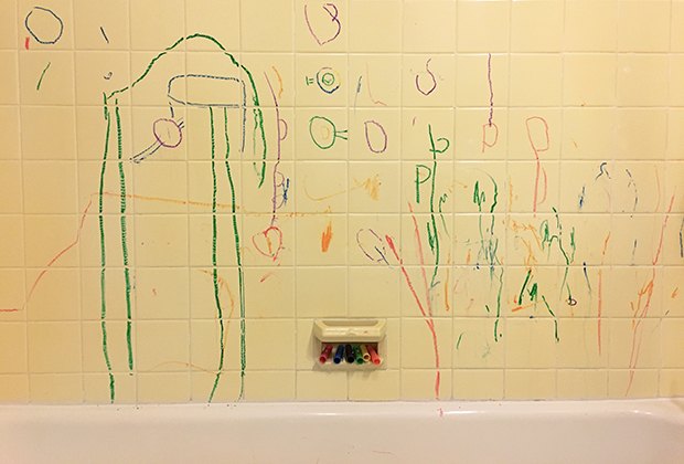 Sensory Activities for Toddlers, Infants, and Kids: Bath crayons and soaps make bathtime fun.