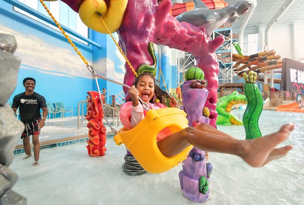 Splash, swing, and play at the Kalahari resort's indoor water park