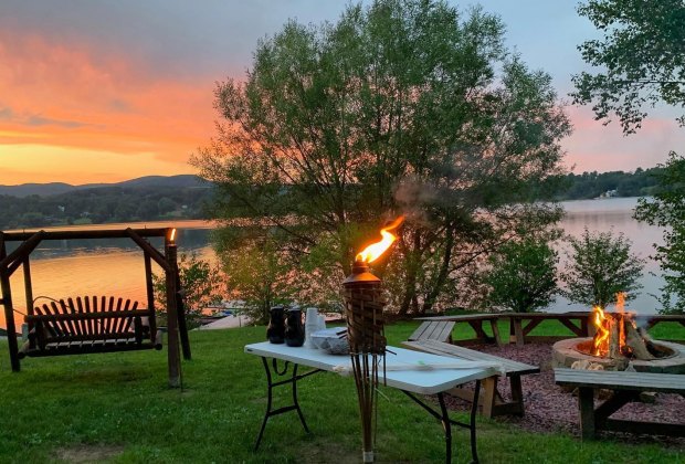 Enjoy the sunset and s'mores at Interlaken Inn ​