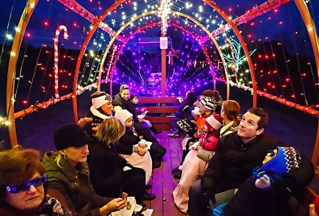 40+ Christmas and Holiday Events for NJ Toddlers and Preschoolers Go on a musical light show hayride at Johnson's Corner Farm. Photo courtesy of the farm