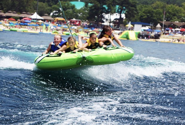 Summer bucket list in New Jersey tubing at Lakeview Marina