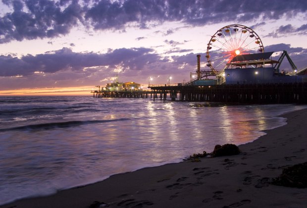 The Santa Monica Pier is stunning at Sunset. Photo by David Pruter