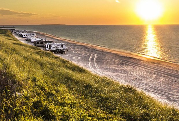 Things to Do in Montauk with Kids: Set up your camper right on the beach at Montauk County Park.