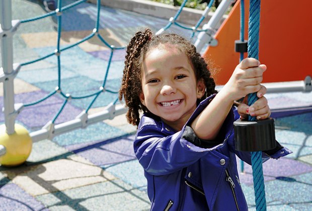 Things To Do in Midtown West with Kids: Girl at Bella Abzug Park