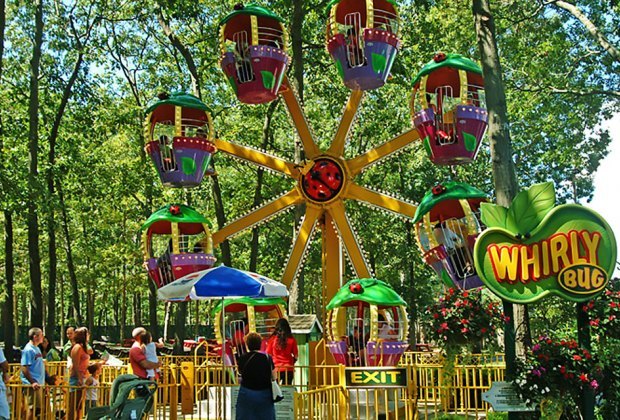 Enjoy a springtime day trip to Storybook Land to ride on th Whirly Bug