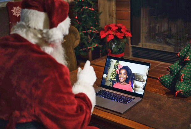 Safe Online Santa Visits Zoom With Santa Claus And Virtual Santa Photos For Kids Mommypoppins Things To Do In New York City With Kids