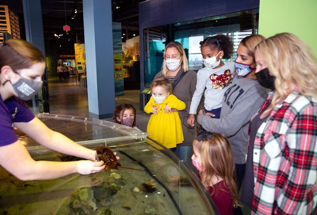 Best indoor play spaces with water tables: Liberty Science Center's Our Hudson Home