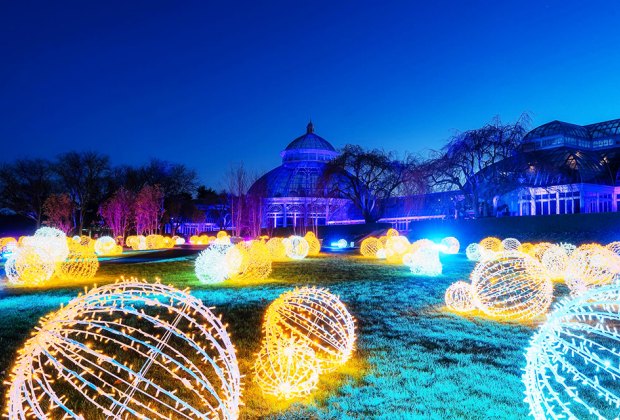 Christmas events and holiday activities in NYC: NYBG Glow