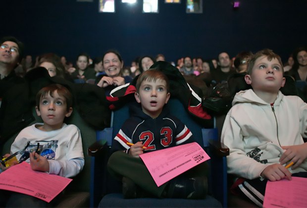 BAM kids Weekend Matinees kids watching a movie