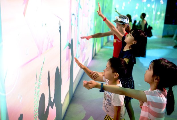 9 NYSCI Exhibits Every NYC Kid Needs To See At Least Once Connected Worlds mesmerizes children with its interactive features and fun animations.
