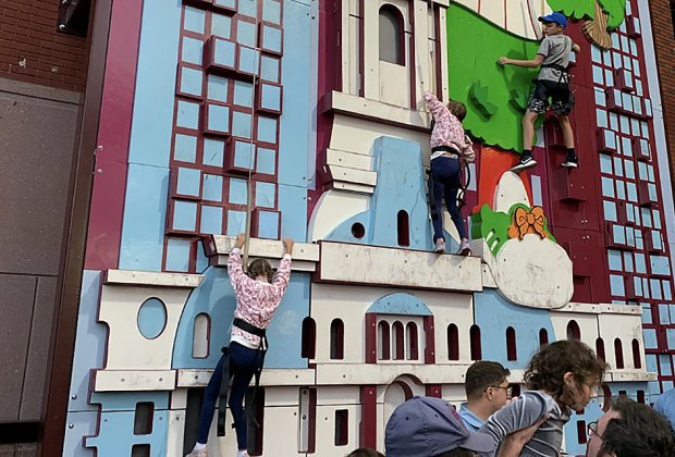 Climb on Philadelphia's landmark building at The Yard.  Phillies Opener