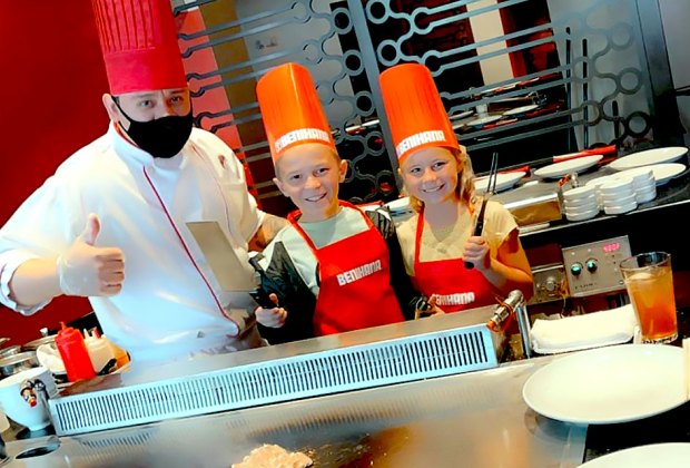 Benihana offers a special birthday package for kids