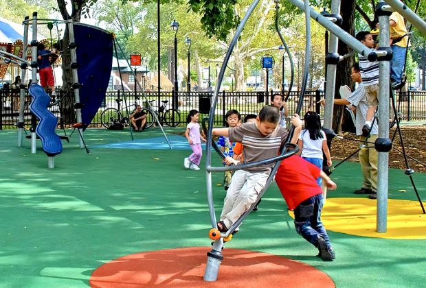 Franklin Square playground.