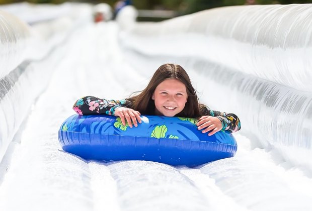 Image of child at one of the best snow tubing parks in CT