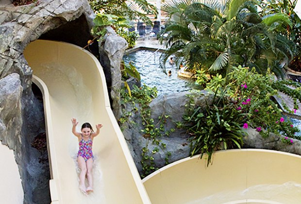 Biosphere Pool Complex at Crystal Springs Resort Indoor Water Park