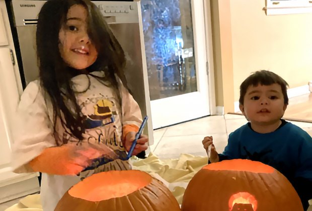 Pumpkin Carving Ideas and Stencils for Halloween: Let kids help!