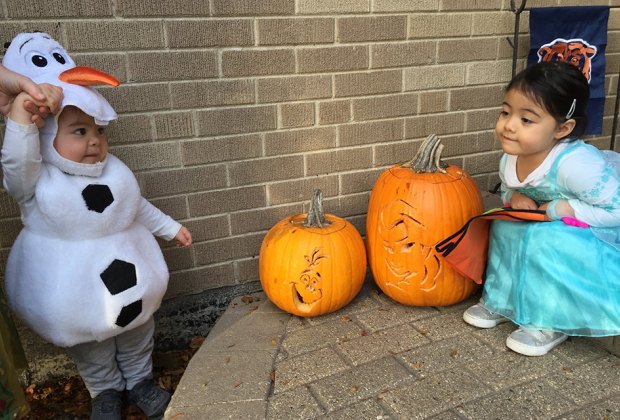 Pumpkin Carving Ideas and Stencils for Halloween: Olaf