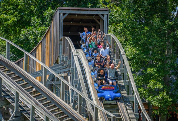 Image of roller coaster at Quassy Amusement Park