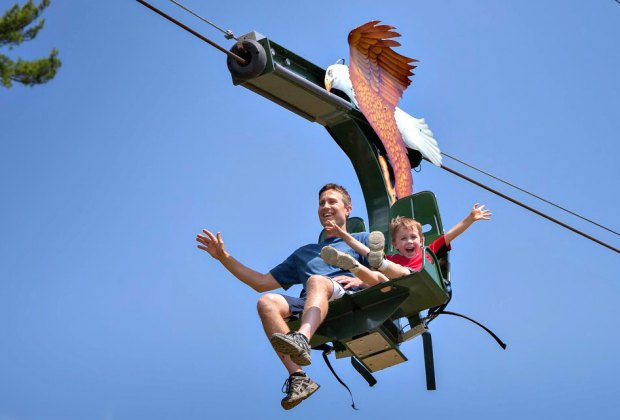 Providence Family Travel Guide Zip line over Roger Williams Park in Providence! Photo courtesy city park