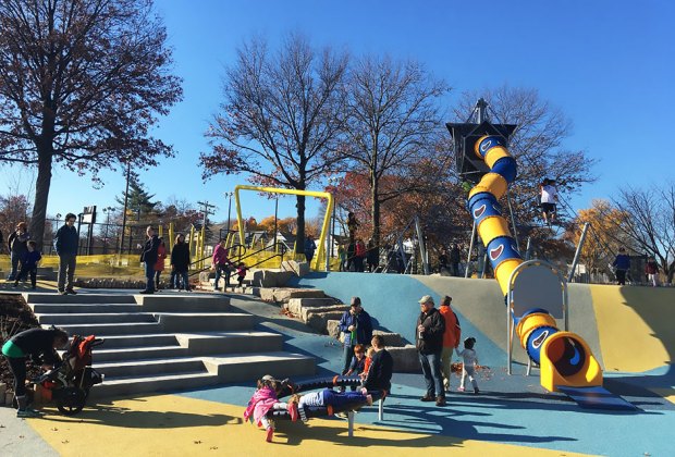 Boston Playgrounds with Brain-Boosting Fun: Fallon Field