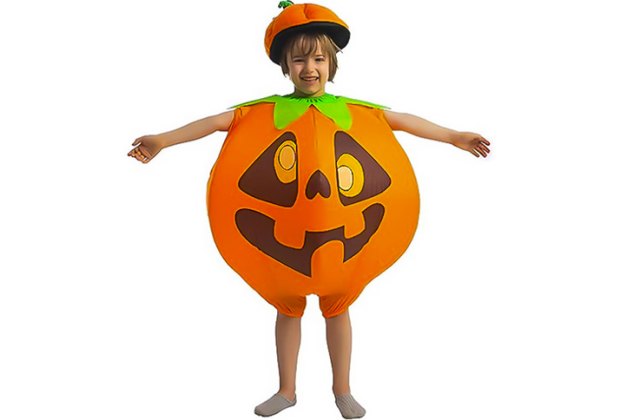 This inflatable Halloween pumpkin costume for kids is adorable. Photo from the Spooktacular Creations store on Amazon