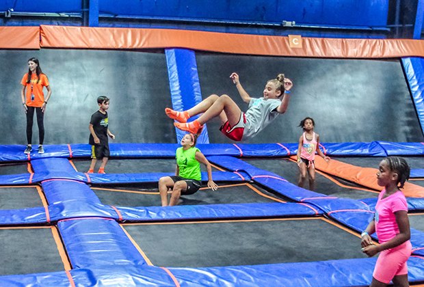 Sky zone trampoline park has great indoor birthday parties Fun Indoor Birthday Party Places with Mega Playgrounds on Long Island for Kids