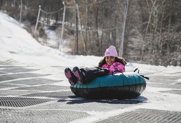 Shawnee Mountain snow tubing