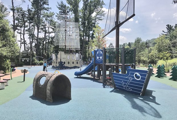 The boat-themed Regatta Playground is a great tot lot in New Jersey