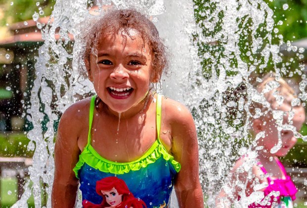 The Coolest Free Splash Pads and Spraygrounds in LA: Keep the temperature down.