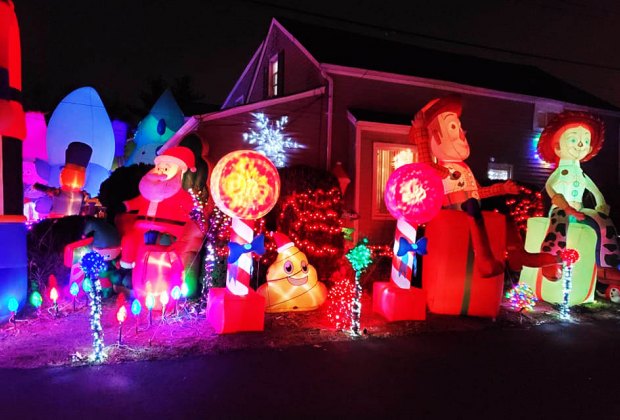 The Martin's Christmas Corner. nj holiday lights