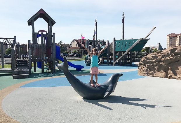 10 Great Beachfront Playgrounds in New Jersey Tony's Place Playground, at Seven Presidents Park in Long Branch, offers inclusive fun for all kids. Photo by Rose Gordon Sala