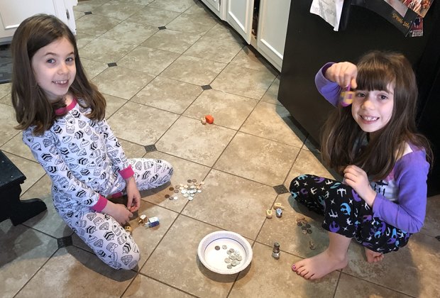 I have a little dreidel... Spinning the dreidel is educational and fun.