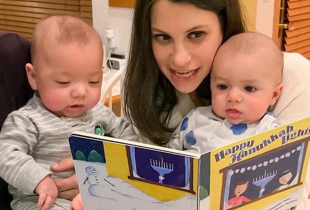 It's never too early to start reading the story of Hannukah. 