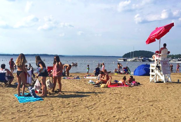 Things to do in Saratoga Springs with Kids: Brown's Beach in Saratoga Springs.