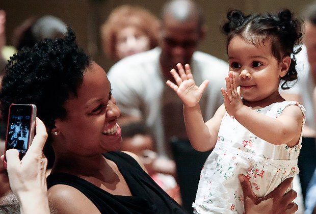 Baby and Me Music Classes Around NYC Jazz at Lincoln Center's WeBop. Photo courtesy of Lincoln Center