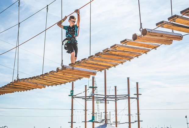 Zip lines near NYC Wild Play Jones Beach