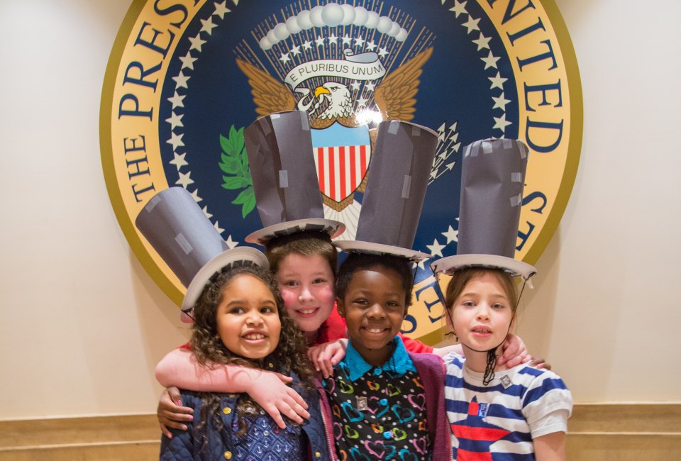 Children at the Presidents' Day Family Festival
